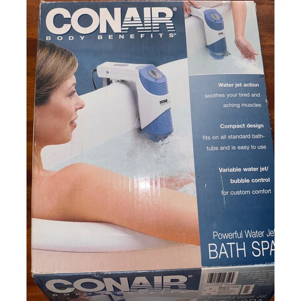 Conair Body Benefits Powerful Water Jet Bath Spa Blue White BTS1R Portable Unit